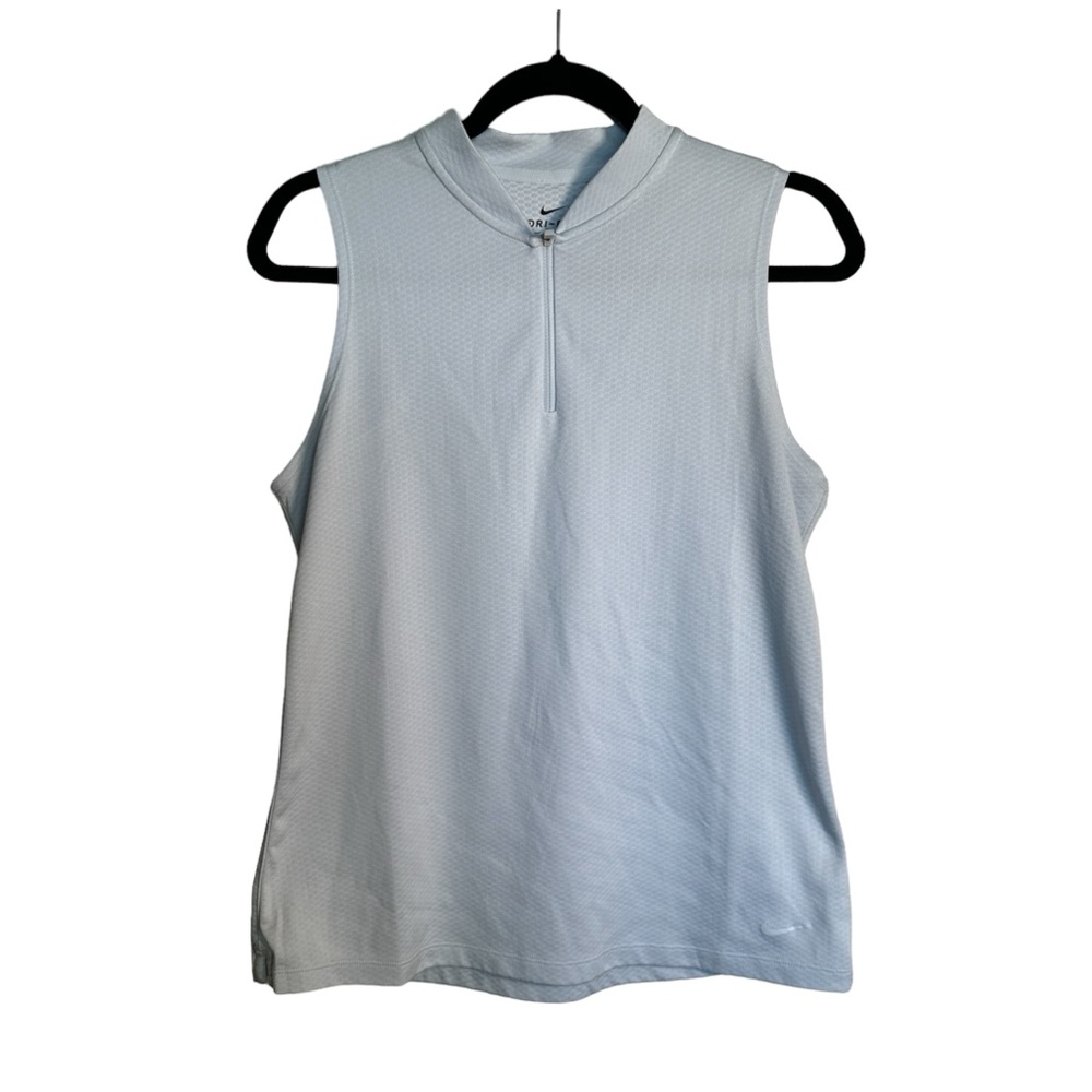 Nike‎ Dri Fit Women’s Half Zip Sleeveless Top Sz Medium